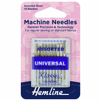 H100.993 Universal Assorted Size (Pack of 10) Sewing Machine Needle